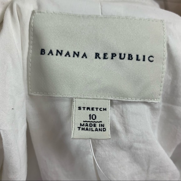 Banana Republic white stretch fitted blazer - Picture 10 of 11